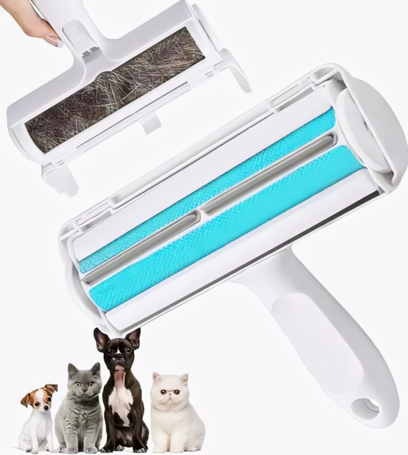 Portable Pet Hair Remover Roller for Dogs & Cats