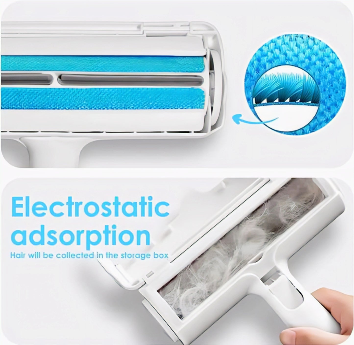 Portable Pet Hair Remover Roller for Dogs & Cats